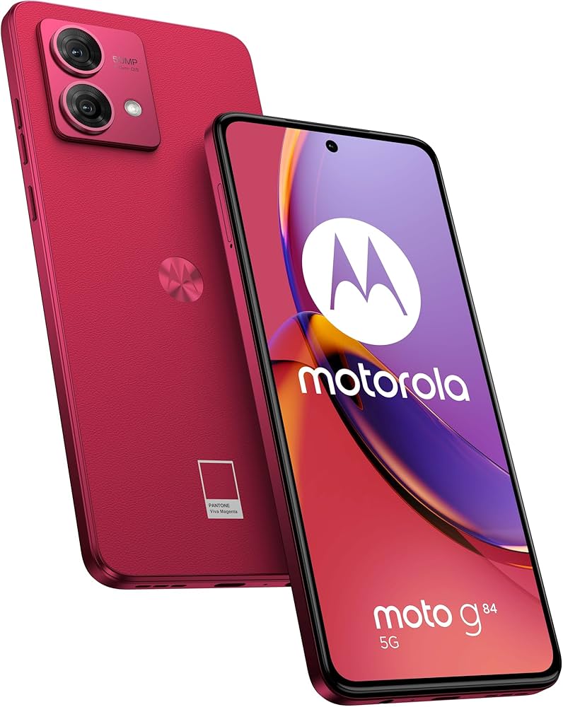 MOTOROLA MOTO G84 8+256GB DS 5G MAGENTA OEM - Disponibile in 2-4 giorni lavorativi