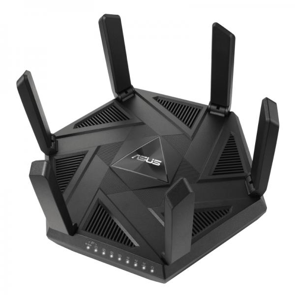 ASUS RT-AXE7800, Wi-Fi 6E (802.11ax), Tri-band (2,4 GHz/5 GHz/6 GHz), Collegamento ethernet LAN, Nero, Router da tavolo - Disponibile in 3-4 giorni lavorativi