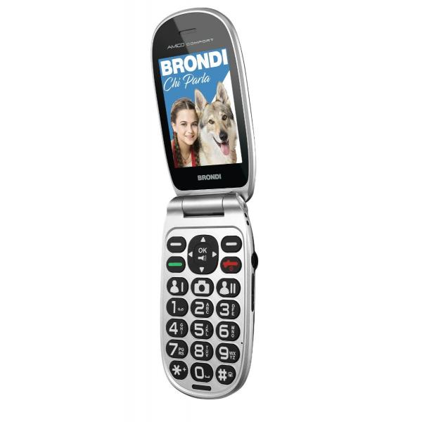 Brondi Amico Comfort 2.8'' Rubber Dual Sim Nero - Disponibile in 3-4 giorni lavorativi