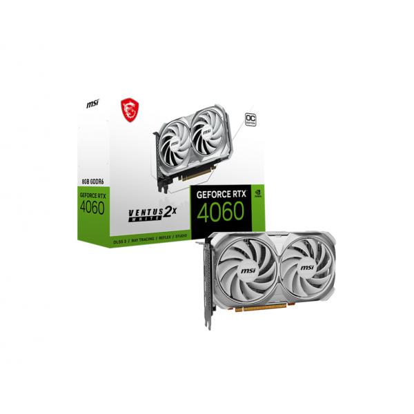 MSI GeForce RTX 4060 VENTUS 2X WHITE 8G OC NVIDIA 8 GB GDDR6 - Disponibile in 6-7 giorni lavorativi