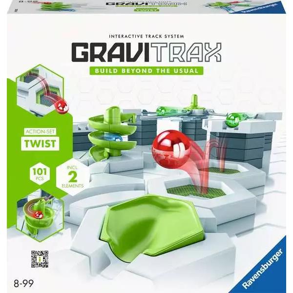 Gravitrax Starter Set Twist 101 pezzi, Circuito di biglie, Gioco di costruzioni creative, 8 anni, 22576, Ravensburger - Disponibile in 3-4 giorni lavorativi