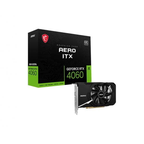 MSI AERO GeForce RTX 4060 ITX 8G OC NVIDIA 8 GB GDDR6 - Disponibile in 6-7 giorni lavorativi