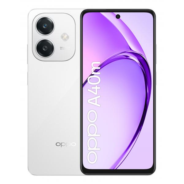 OPPO A40M 8+256GB 6.67" 4G Starlight White ITA - Disponibile in 2-3 giorni lavorativi