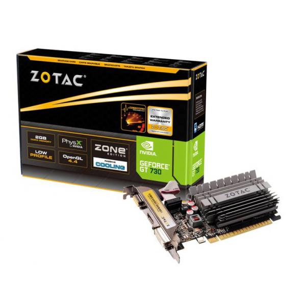 ZOTAC GeForce GT 730 2GB ZONE Edition ZT-71113-20L DVI + HDMI + VGA Scheda Video - Disponibile in 3-4 giorni lavorativi