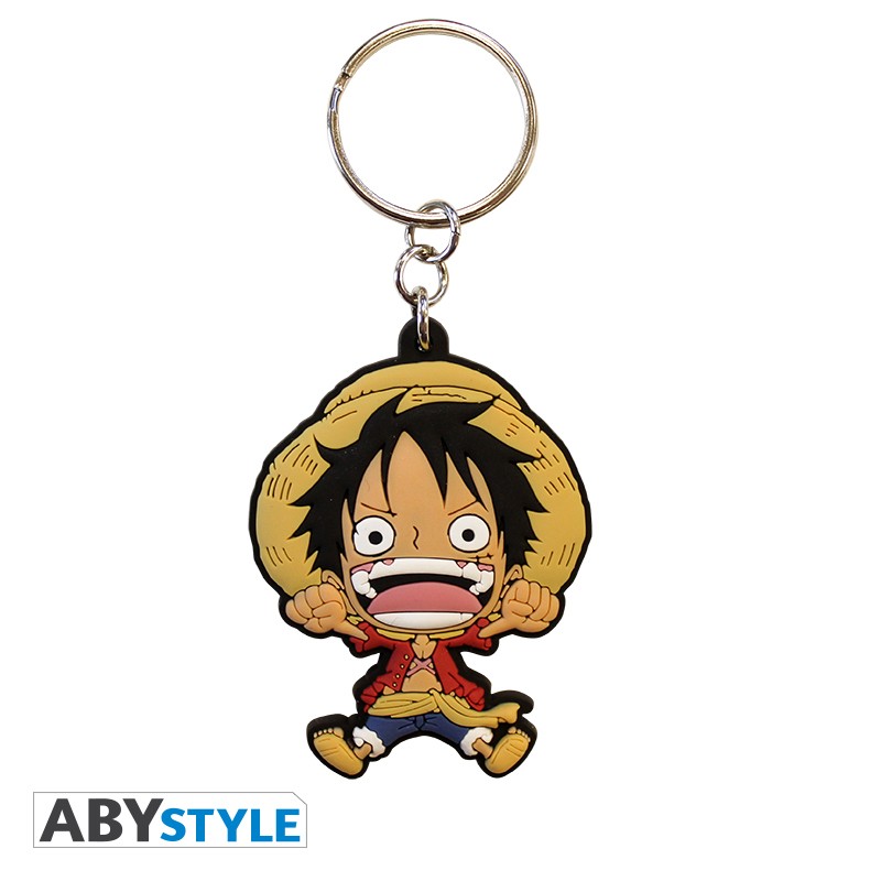 ABYSTYLE ONE PIECE - Portachiavi: "Luffy SD" PVC - Disponibile in 2/3 giorni lavorativi Abystyle