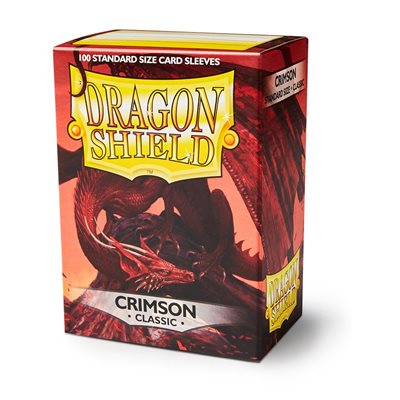 DRAGON SHIELD Card Sleeves standard 100 bustine crimson - Disponibile in 2/3 giorni lavorativi Dragon Shield