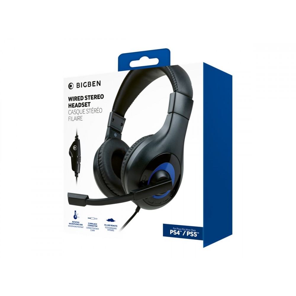 BIGBEN Cuffie stereo gaming Nere V1 PS4/PS5 Big Ben