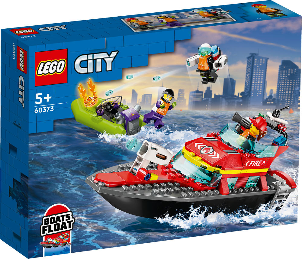 LEGO 60373 CITY - Barca di soccorso antincendio LEGO