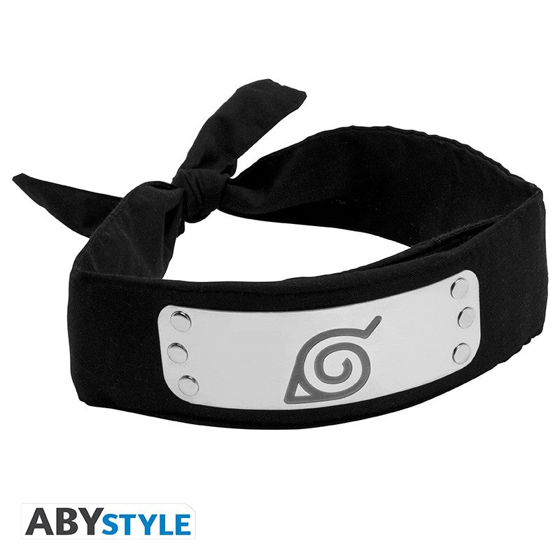 ABYSTYLE NARUTO SHIPPUDEN - Replica Fascia Ninja - Konoha (Black) Abystyle