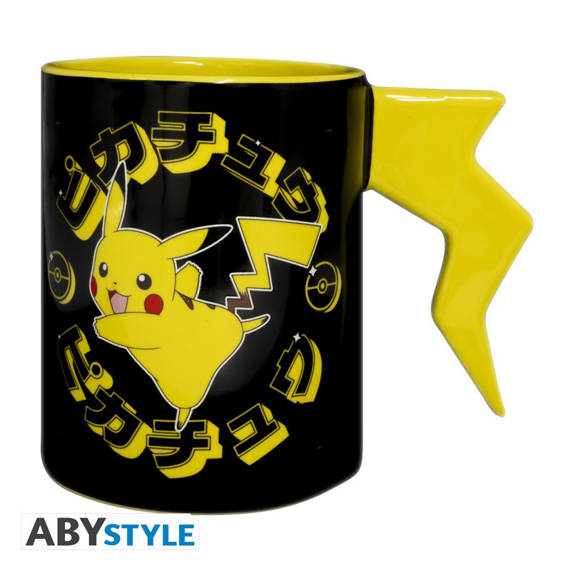 ABYSTYLE POKEMON - Tazza con manico 3D: Pikachu lightening bolt - Disponibile in 2/3 giorni lavorativi Abystyle