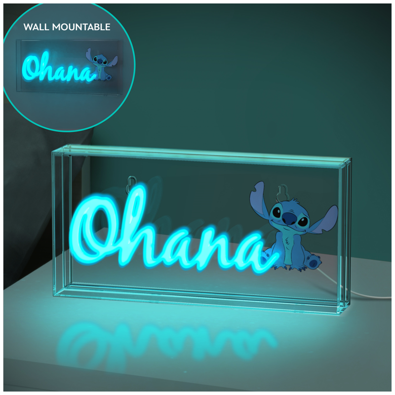 PALADONE Stitch Ohana LED Neon Light Paladone