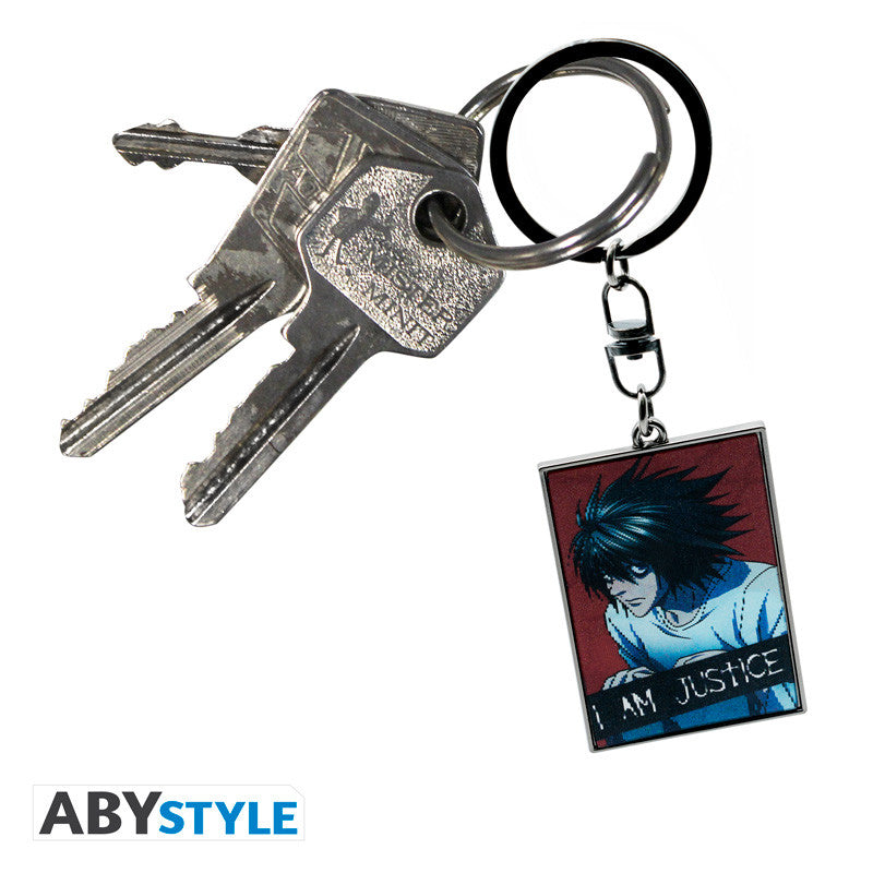 ABYSTYLE DEATH NOTE - Portachiavi Lenticular: "Justice Abystyle