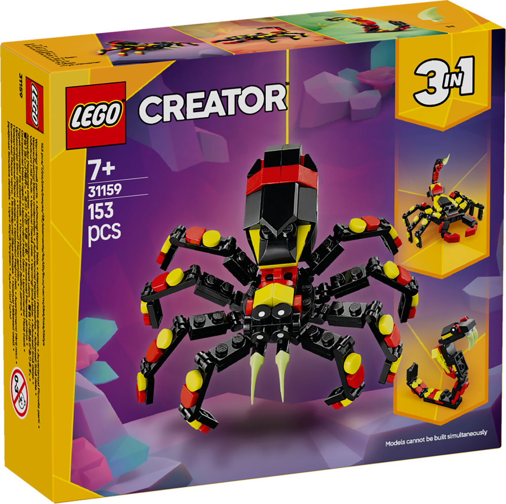LEGO 31159 CREATOR - Animali selvatici: ragno trasformista LEGO