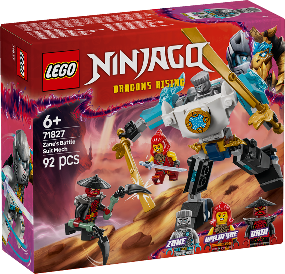 LEGO 71827 NINJAGO Mech da battaglia di Zane - Disponibile in 2/3 giorni lavorativi LEGO