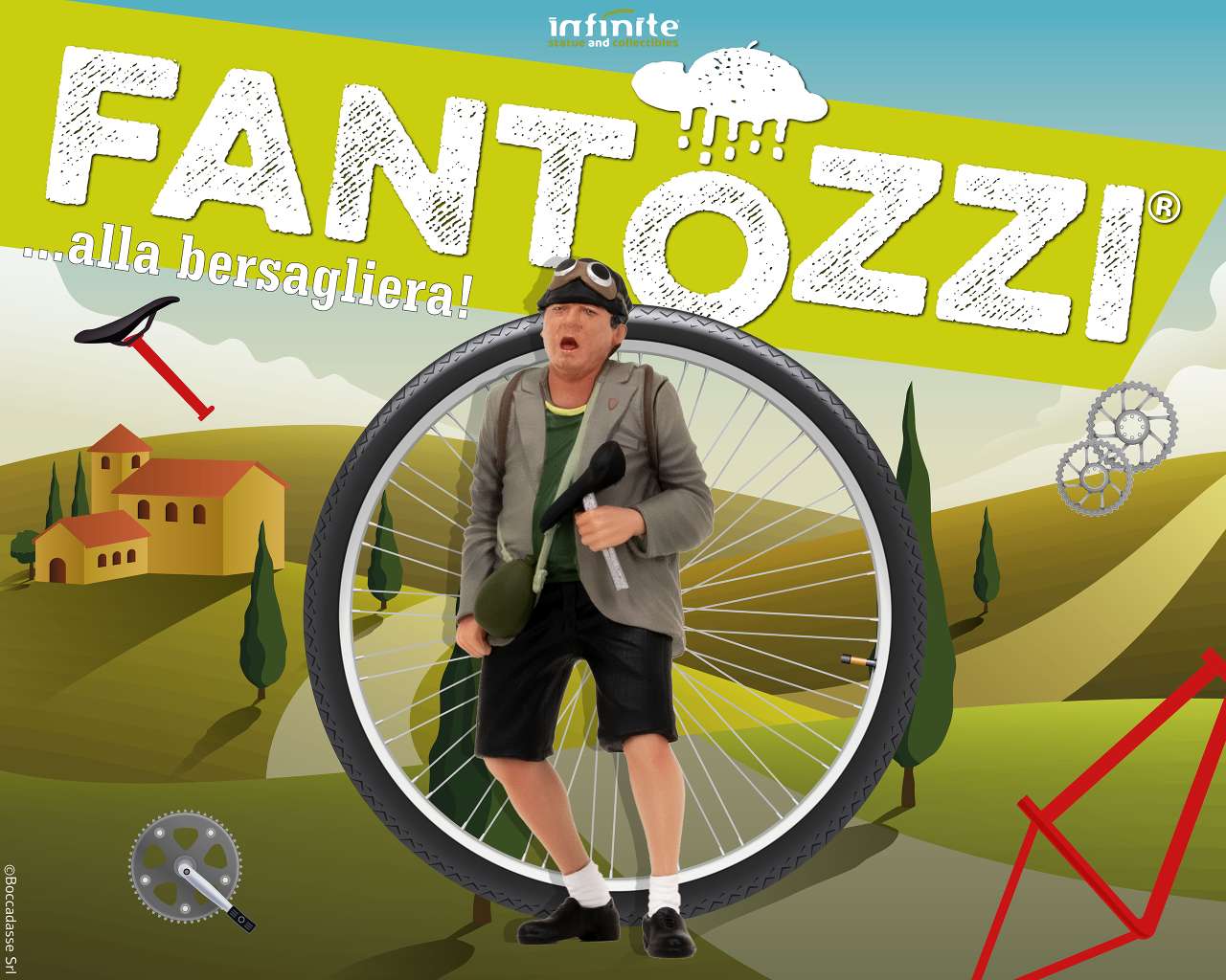94162 - Fantozzi "alla bersagliera" Figure 10 cm Infinite Statue