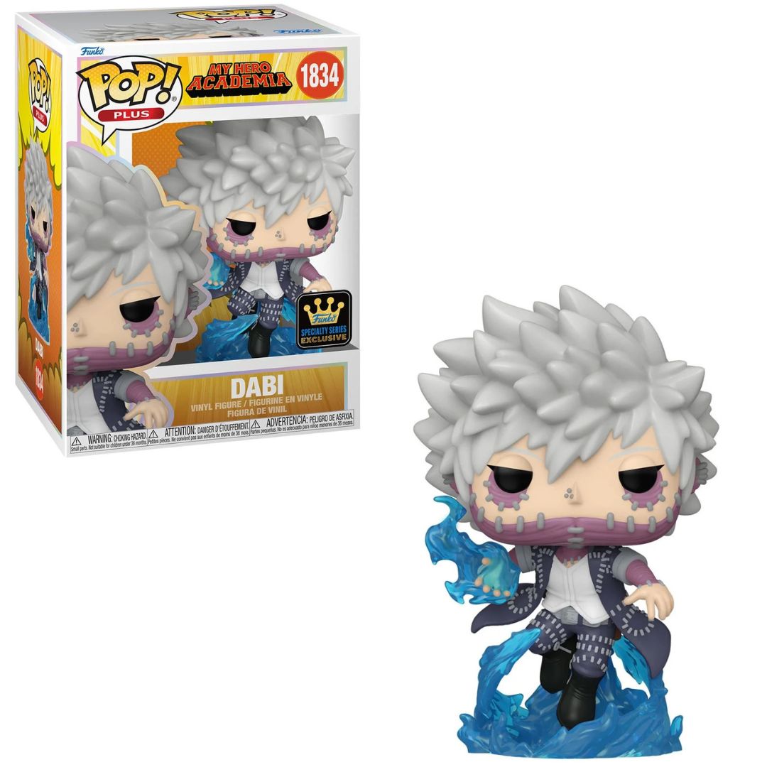 FUNKO POP Plus: My Hero Academia- Dabi w/Chase (Glow) (Exclusive) 9 cm Funko