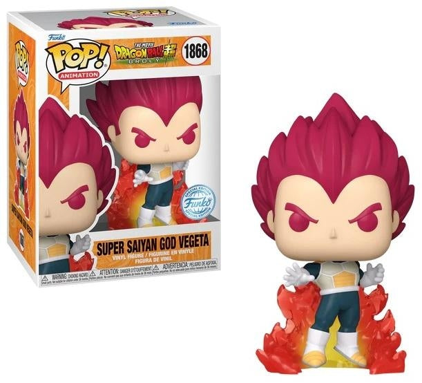 FUNKO POP Dragon Ball Super: Broly - 1868 Vegeta SSG (Exclusive) 9 cm Funko