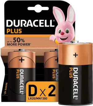Duracell Batterie Torcia D Plus LR20 MN1300 1Cnf/2pz Duracell