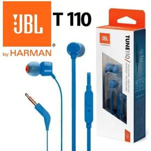 JBL Auricolari Wired Filo Tune 110 T110 Jack 3.5mm Blue JBL