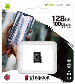 Kingston Micro SD 128GB Cl10 Canvas S.Plus SDCS2/128GBSP Kingston