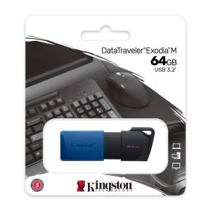 Kingston Pendrive USB-A 3.2 64GB DTXM/64GB Nero/Blu Kingston