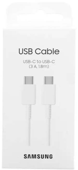 Samsung Cavo USB-C to USB-C EP-DX310JW 1.8m 3A White - Disponibile in 2-3 giorni lavorativi Samsung