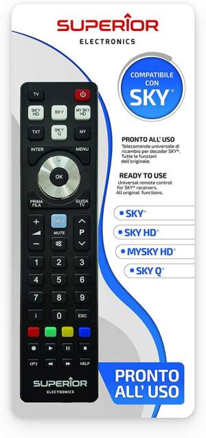 Superior Telecomando Universale SKY / SKY HD / MYSKY HD / SKY Q SH Superior Electronics