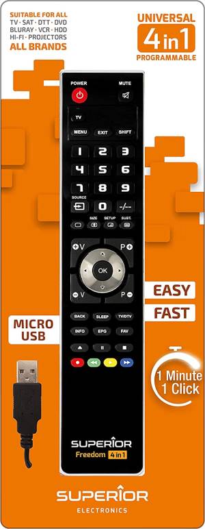 Superior Telecomando Universale Freedom Micro-USB 4 in 1 Superior Electronics