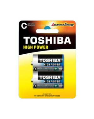 Toshiba Batterie MezzaTorcia C Alcalina LR14GCP BP-2 1Cnf/2pz Toshiba