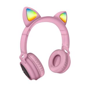 Techmade Cuffie Funny Led BT + Microfono Pink Techmade