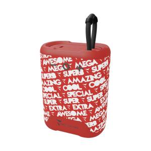 Techmade Speaker Portatile Pattern Red Techmade