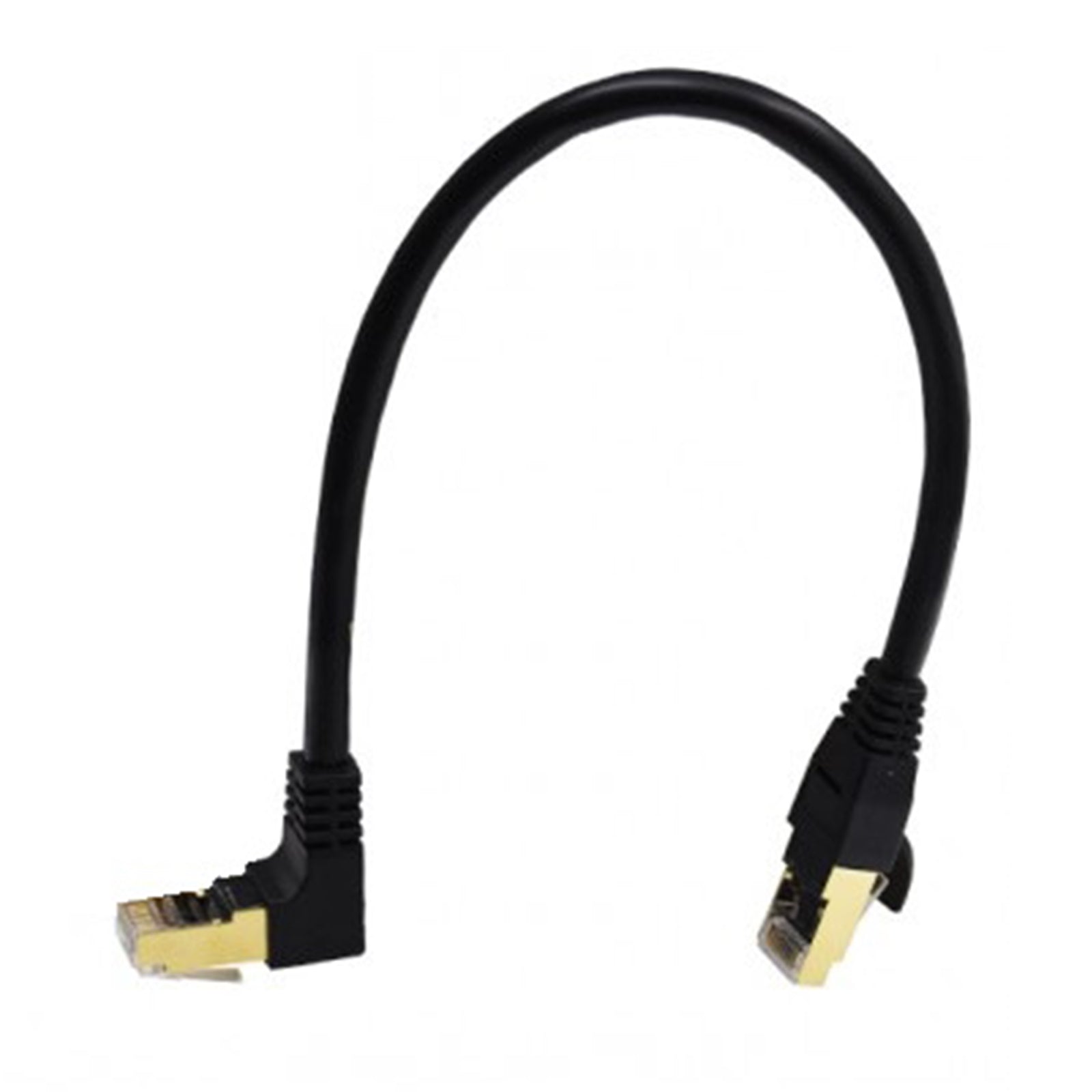 LinQ Cavo Di Rete RJ45 Curvo Angolo 270° CAT 7E 30 Centimetri GameSIDE&Tech