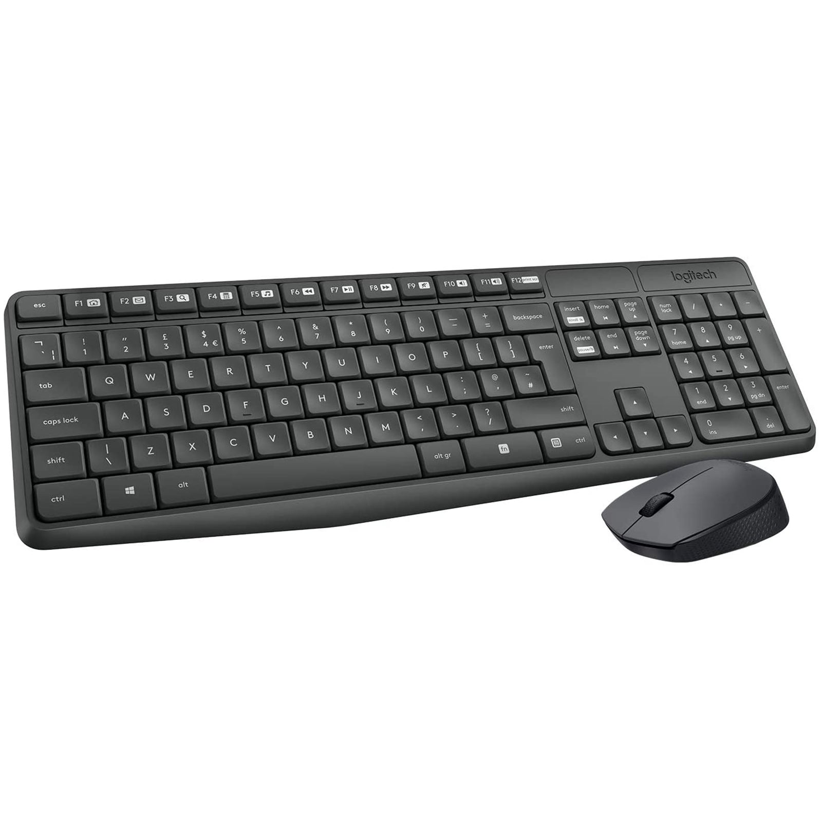 Logitech 920-007913 MK235 Kit Tastiera/Mouse Wireless layout IT Nero LOGITECH