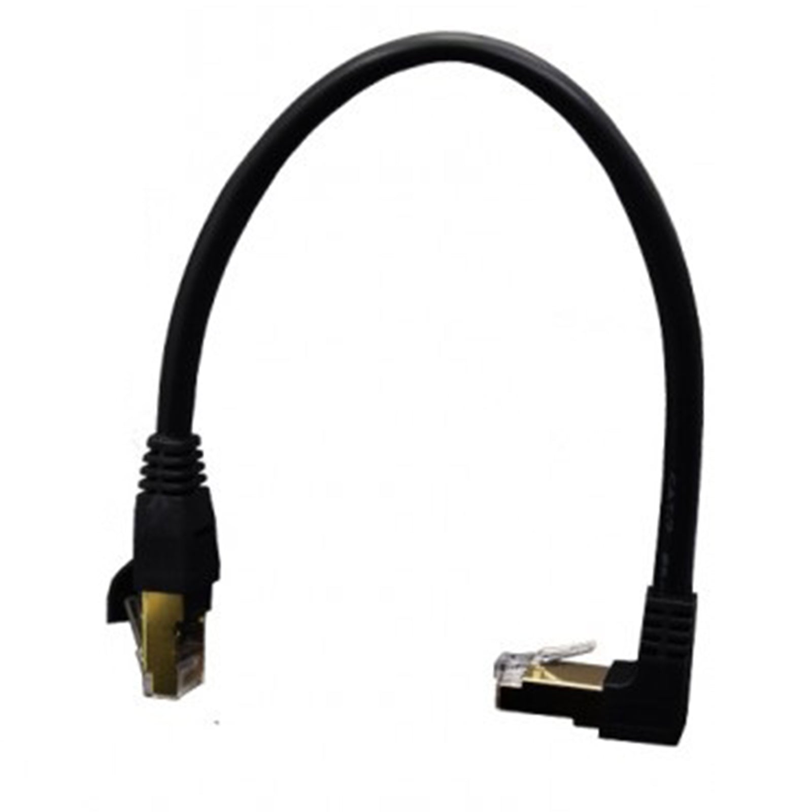 LinQ Cavo Di Rete RJ45 Curvo Angolo 90° CAT 7E 30 Centimetri GameSIDE&Tech