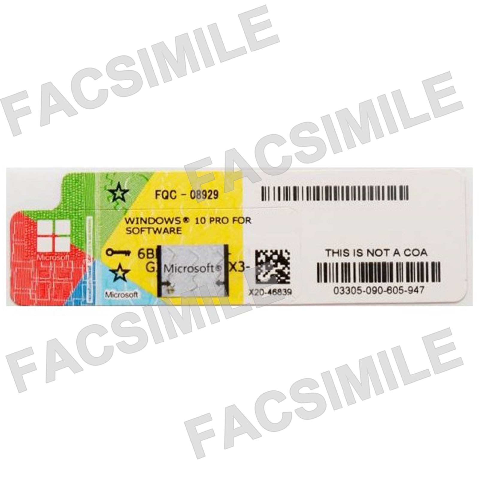 Windows 10 Professional 64 Bit Licenza Solo Etichetta GameSIDE&Tech