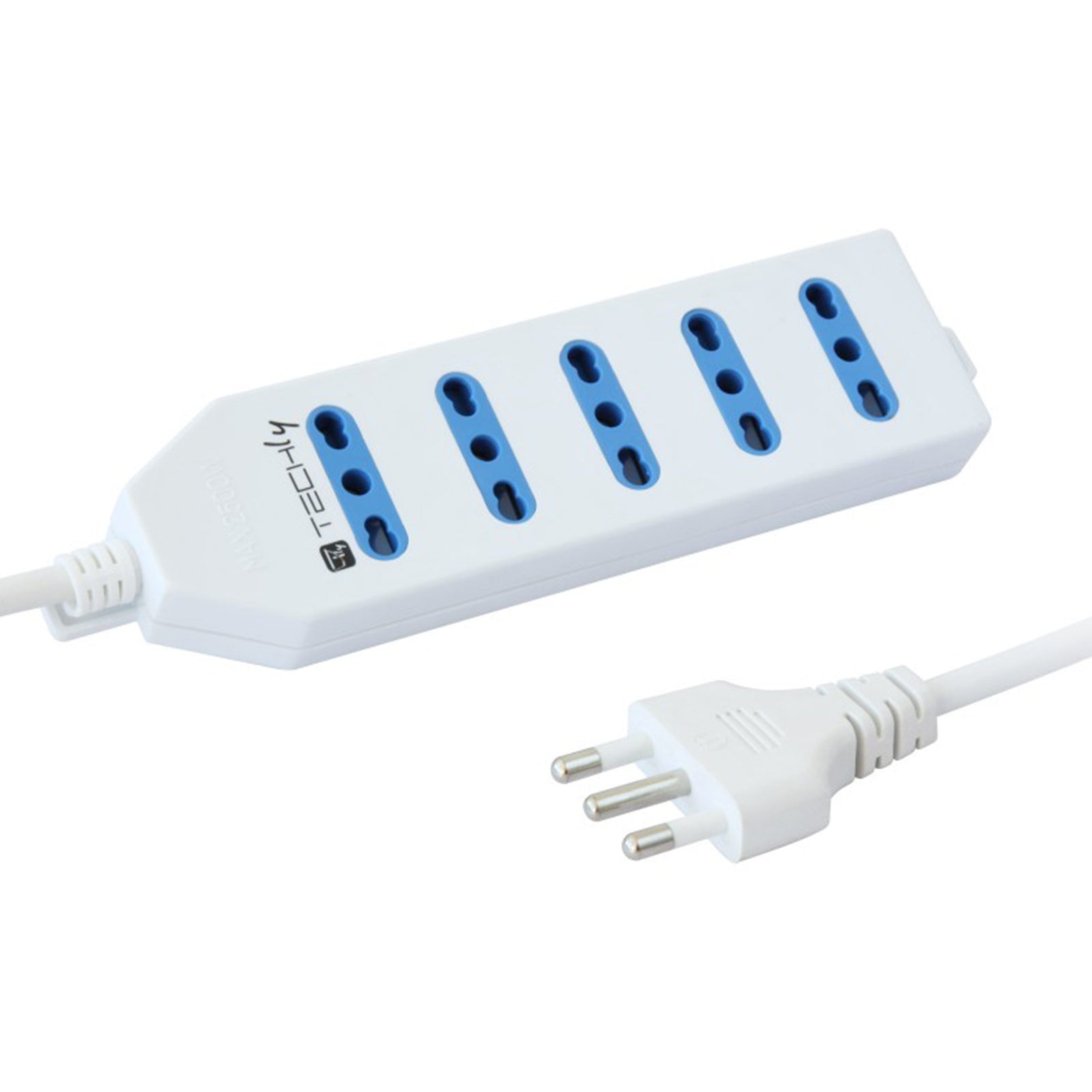 Techly IUPS-PCP-415 Ciabatta Elettrica Multipresa 5 Prese GameSIDE&Tech