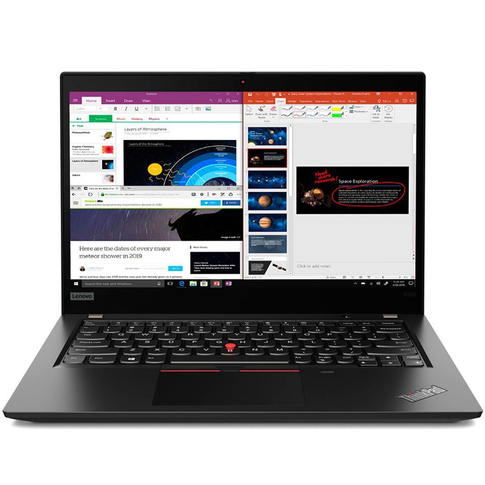 Lenovo ThinkPad X395 Notebook 13.3" Touchscreen AMD Ryzen 5 3500U Ram 16GB SSD 256GB Webcam (Ricondizionato Grado A) GameSIDE&Tech
