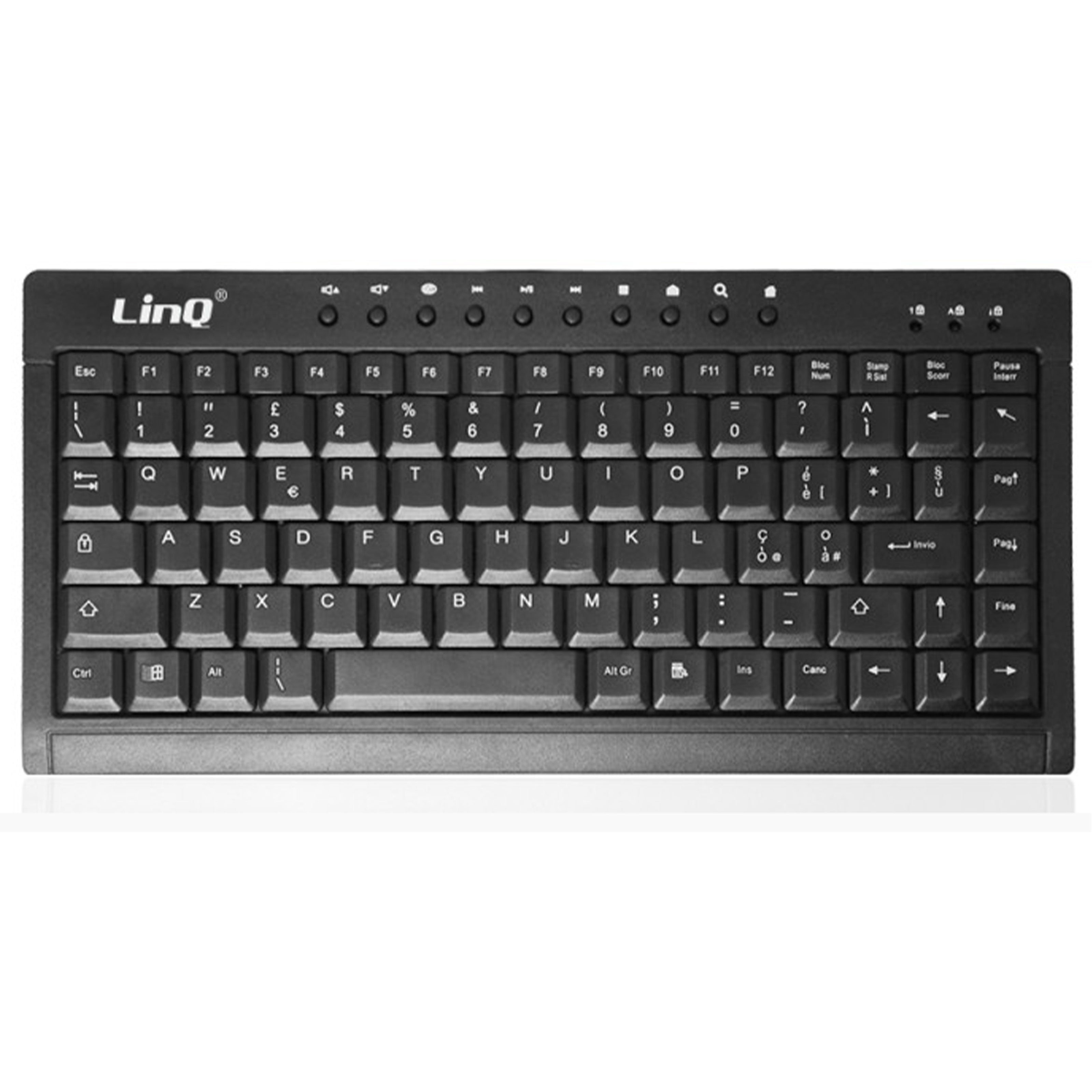 LinQ Tastiera Multimediale Mini USB K2 GameSIDE&Tech