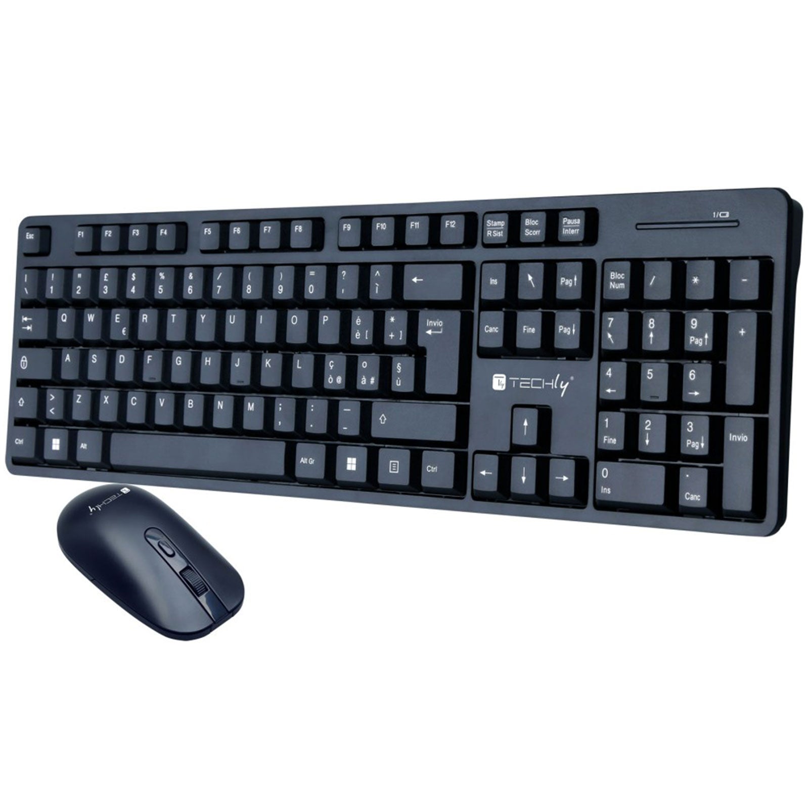 Kit Tastiera Mouse Wireless Techly ICTWC003 GameSIDE&Tech