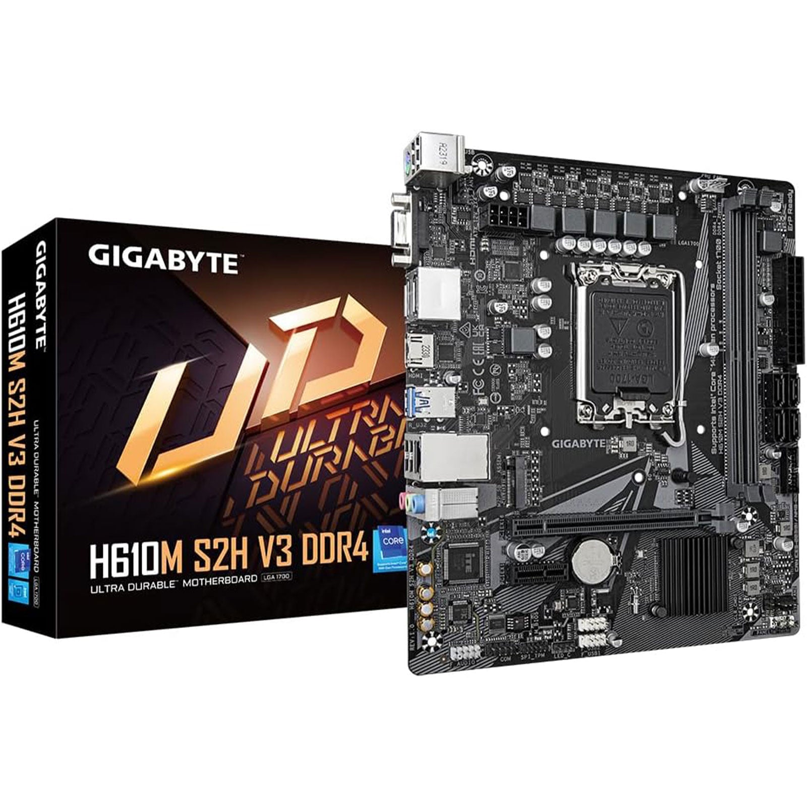 Gigabyte GA-H610M S2H DDR4 V3 Scheda Madre Socket Intel LGA 1700 GameSIDE&Tech