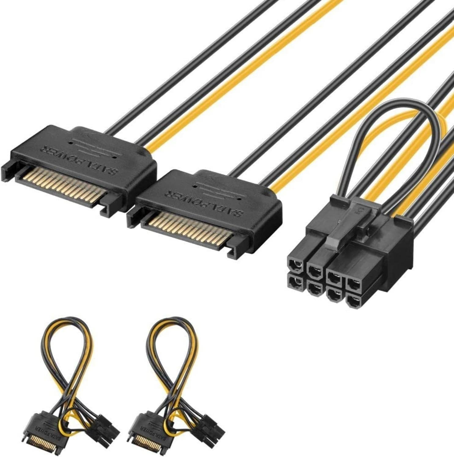 Cavo Alimentazione da SATA a 8 pin PCI J&D SATA - Disponibile in 2-4 giorni lavorativi GameSIDE&Tech