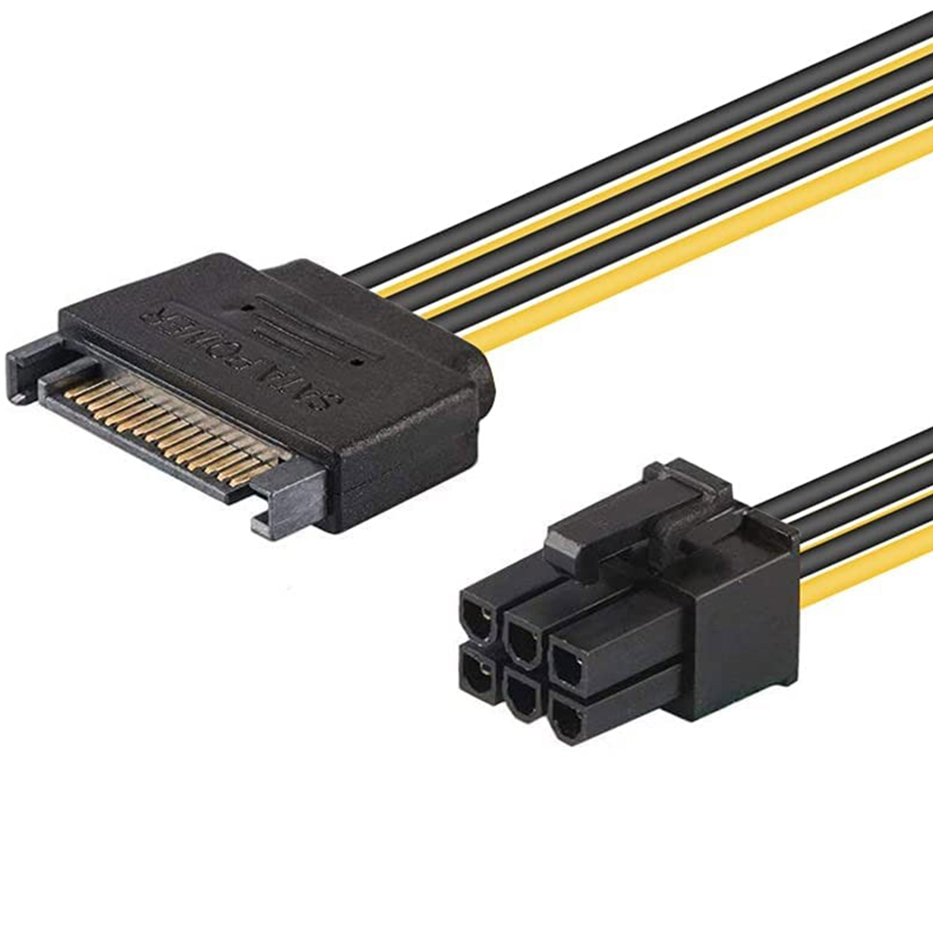 Cavo Alimentazione da SATA a 6 pin PCI J&D SATA - Disponibile in 2-4 giorni lavorativi GameSIDE&Tech