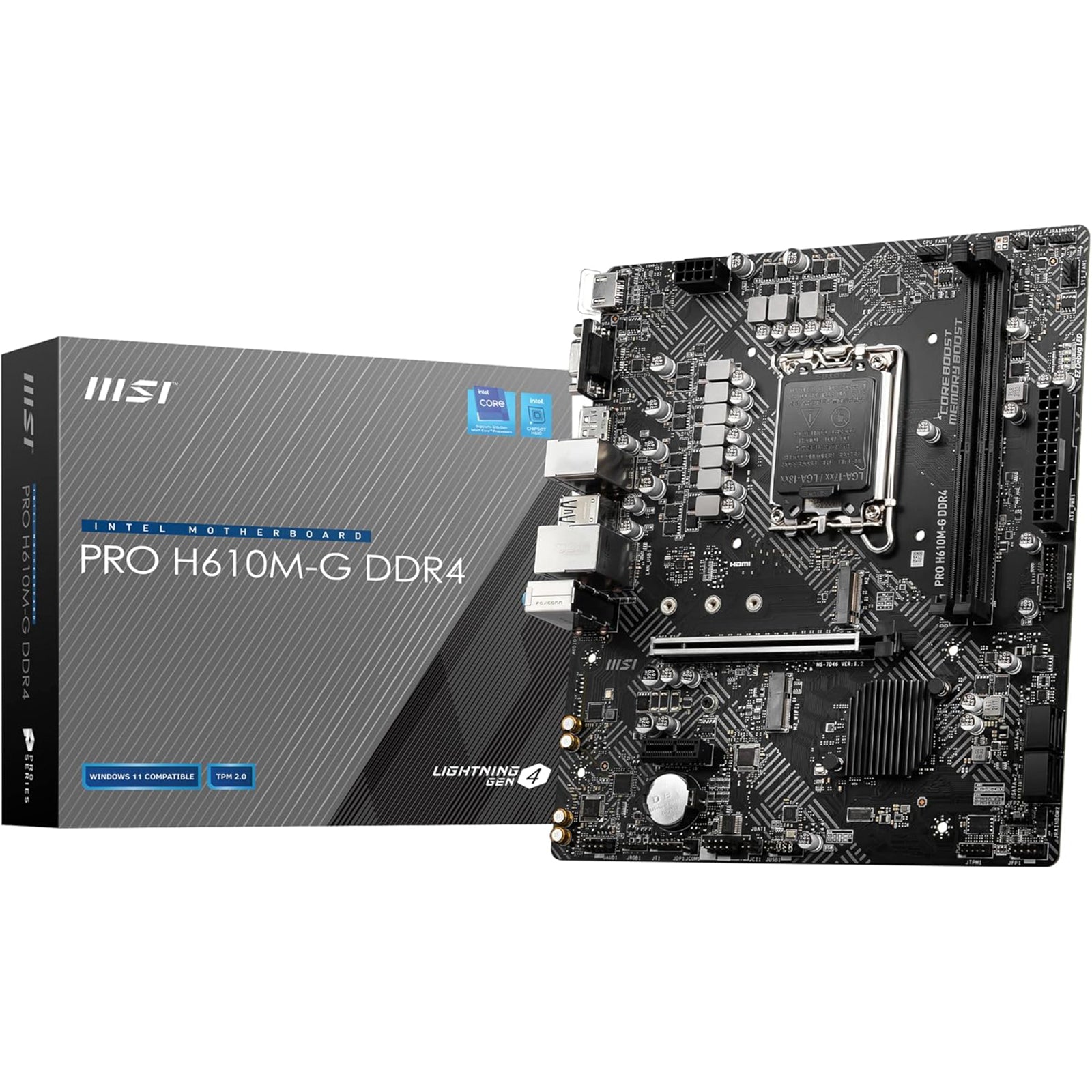 MSI PRO H610M-G DDR4 Scheda Madre Socket Intel LGA 1700 - Disponibile in 2-4 giorni lavorativi GameSIDE&Tech