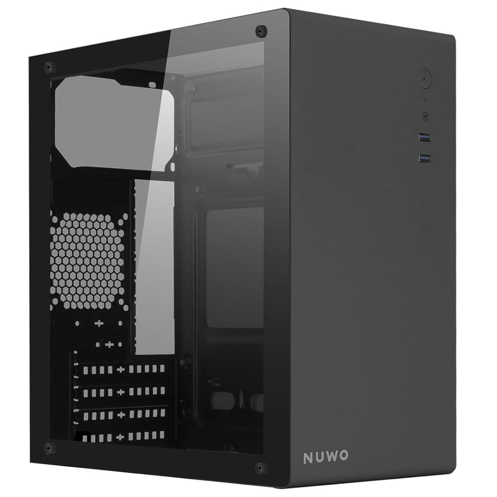 Nuwo Eguera A111 Case Micro ATX Nero con Pannello in Vetro GameSIDE&Tech