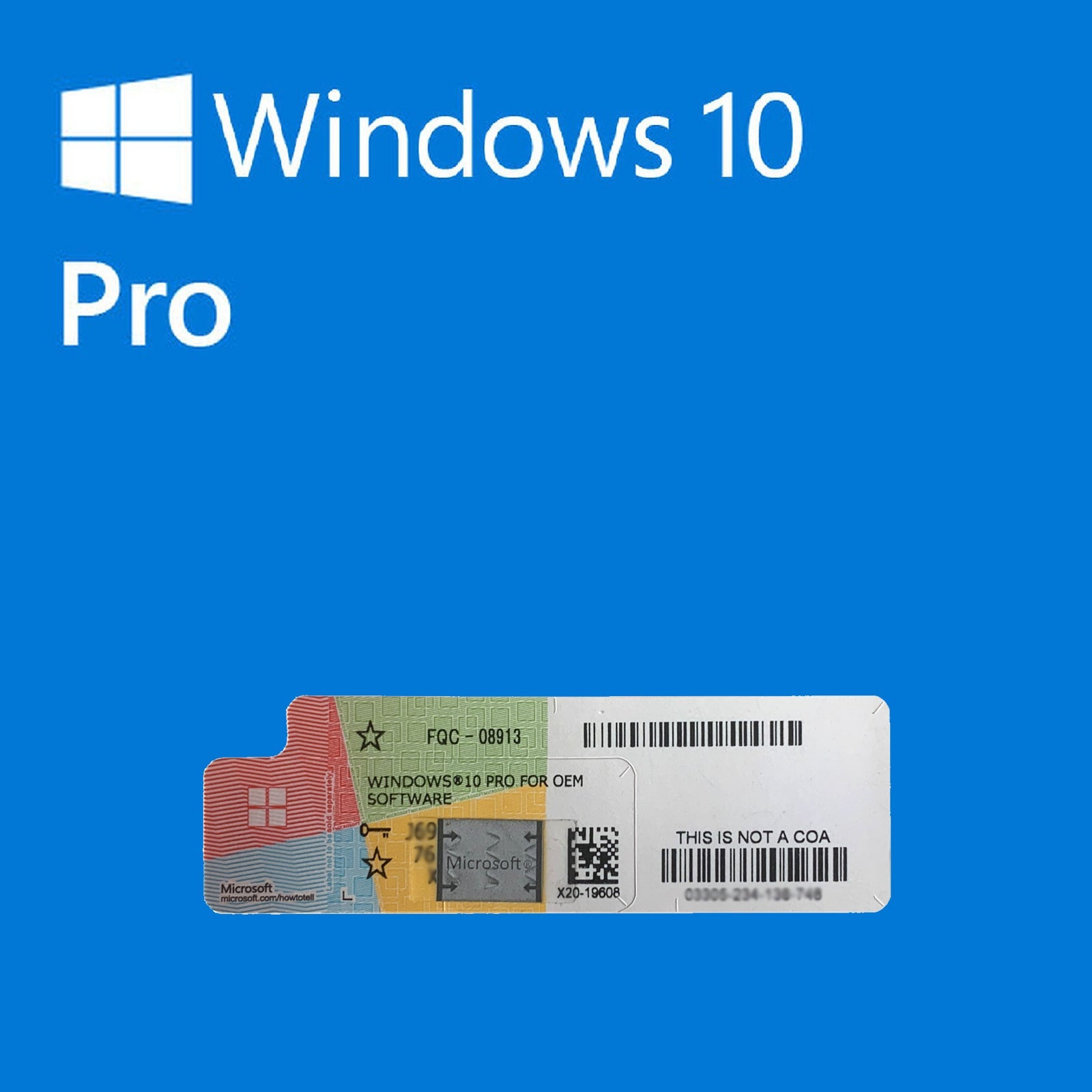 Installazione Windows 10 Pro + Chiave Licenza Attivazione COA - Disponibile in 2-4 giorni lavorativi GameSIDE&Tech