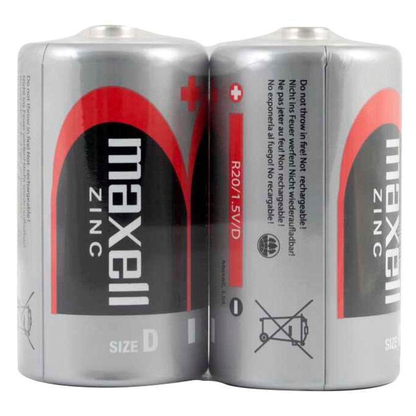 Maxell Batteria Tipo D Torcia LR20 1.5V (2 pezzi) - Disponibile in 2-4 giorni lavorativi GameSIDE&Tech