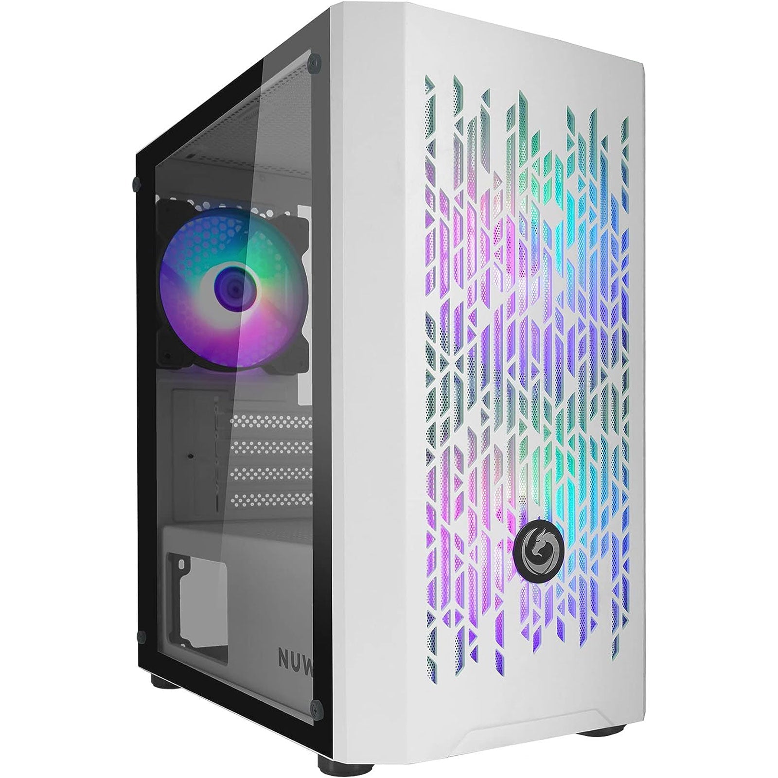 Nuwo Blitz R25 Case Micro-ATX Bianco 3 Ventole RGB Rainbow - Disponibile in 2-4 giorni lavorativi GameSIDE&Tech