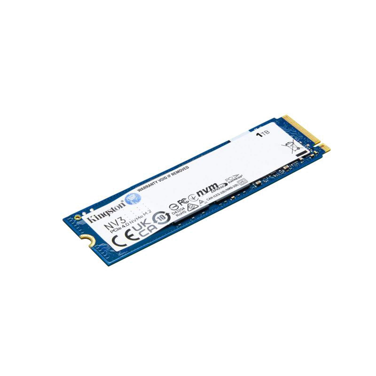 Kingston NV3 SSD 1TB M.2 NVMe 6000/4000MB/s PCi Ex 4.0 - Disponibile in 2-4 giorni lavorativi Kingston