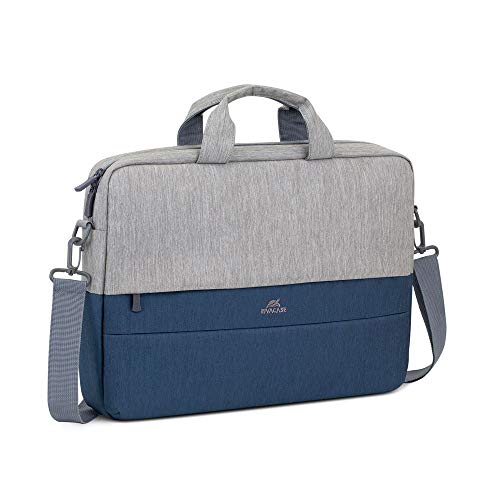Rivacase Prater 7532 Borsa anti-theft Laptop bag 15.6'' grey/dark blue RIVACASE