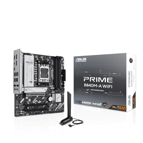ASUS Prime B840M-A Wi-Fi AMD B840 4*DDR5 3*M.2 4*SataIII AM5 HDMI/2*DisplayPort mATX ASUS